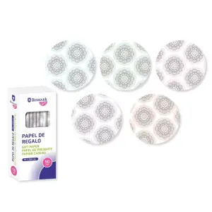 Bismark Rollo de Papel Regalo 70cm x 200cm - 5 Diseños Diferentes