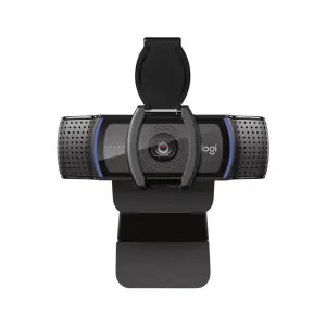 Logitech C920s Webcam HD Pro 1080p - USB 2.0 - Enfoque Automático - Micrófonos Integrados - Tapa de Obturador - 78º Campo Visual - 1.50m Cable - Negro