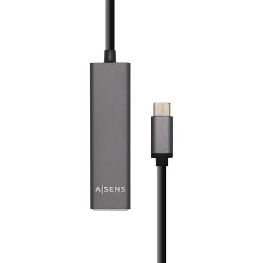 Aisens Hub Usb 3.1 Usb-C Usb-C/M - 4Xtipo A/H Gris 15Cm