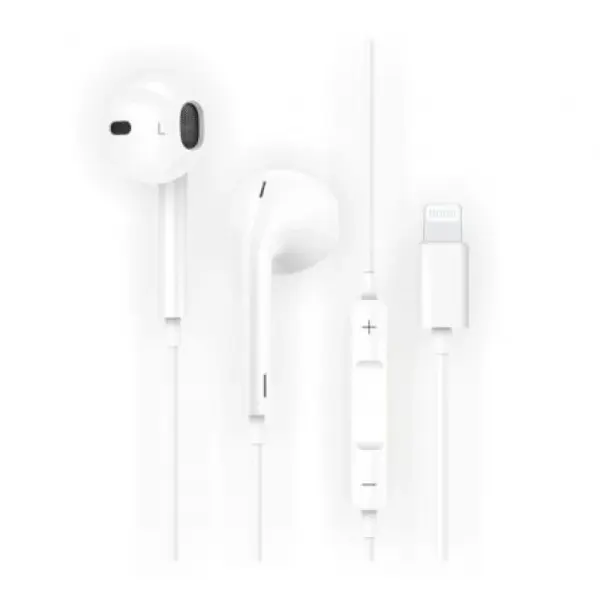 TechOneTech ear Tech Hip Auriculares Intraurales Sider Lightning - Microfono Integrado - Asistente Voz - Cable de 1.20m