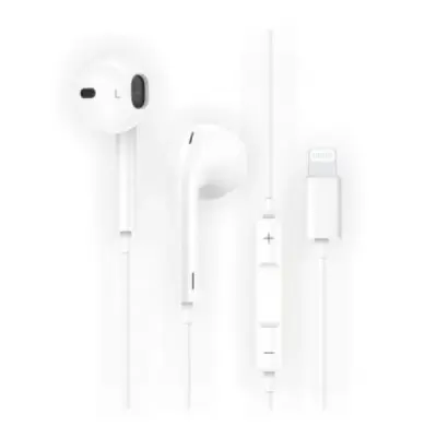 TechOneTech ear Tech Hip Auriculares Intraurales Sider Lightning - Microfono Integrado - Asistente Voz - Cable de 1.20m