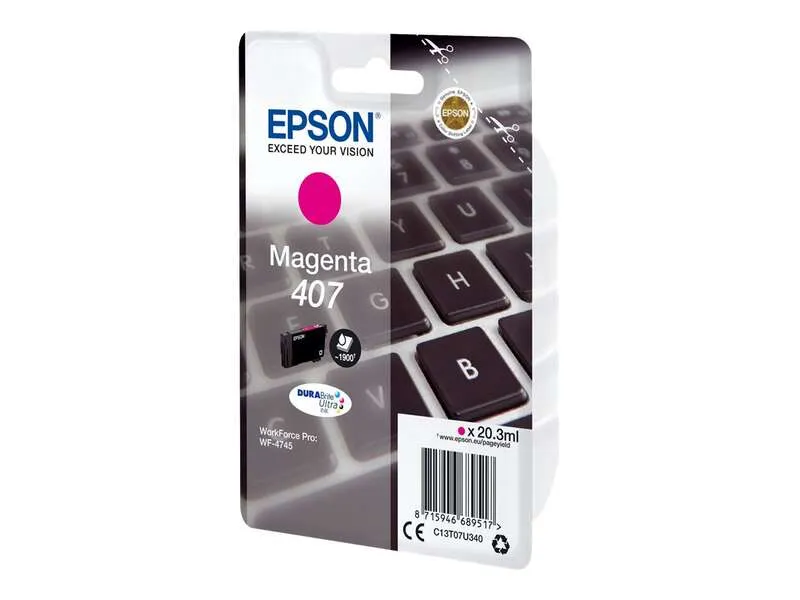 Epson 407 Magenta Cartucho De Tinta Original - C13T07U340