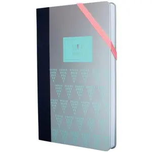 Milan Libreta Paperbook Mediana 208 Páginas Pautada Cierre Con Goma 21x14,6x1,6 cm Turquesa