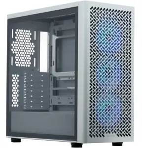 Cooler Master Elite 502 E-ATX Torre con 3 Ventiladores 120mm RGB y Ventana Lateral, Blanco