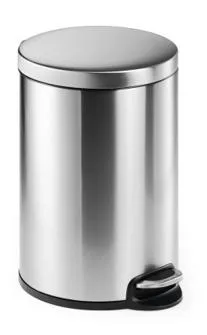 Durable Papelera Con Pedal Redonda 20 Litros 360X455Mm Inoxidable