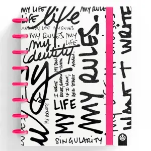 Carchivo Cuaderno Ingeniox Edit My Life A5 80H 100G Rayas Rosa Neón