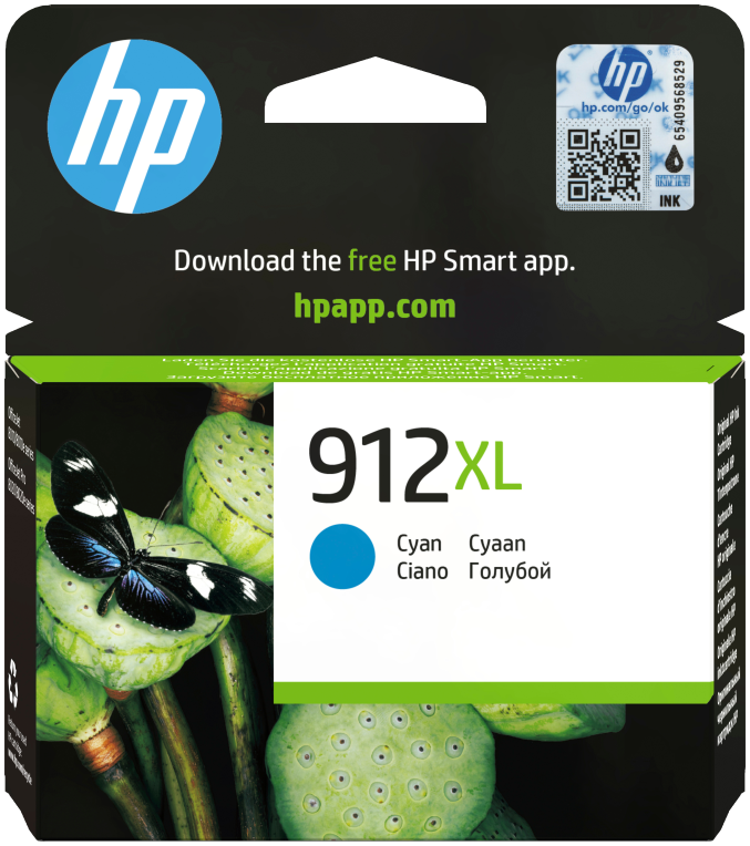 Hp Cartucho De Tinta Original 912Xl Cian De Alta Capacidad