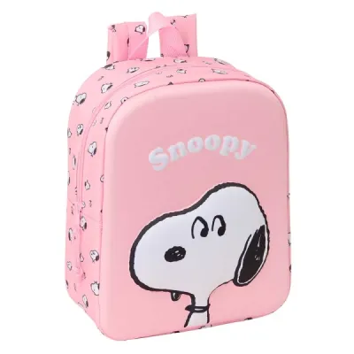 Safta Mochila Guardería 3D 6L Rosa Pastel - Asa Superior y Asas Regulables