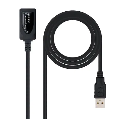 Nanocable Cable Prolongador Con Amplificador Usb-A 2.0 Macho A Usb-A Hembra 5M