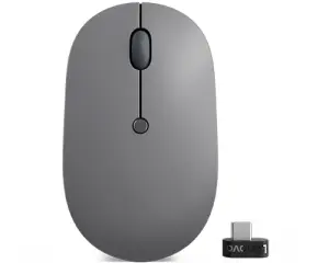 Lenovo Go Mouse USB-C Inalámbrico Gris y Negro