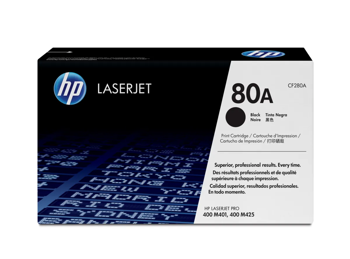 HP Tóner Negro LaserJet Pro 400 MFP M425 DN DW Nº 80A Compatible CE505A