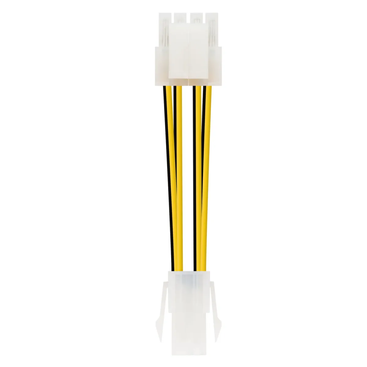 Nanocable Cable de Alimentacion para Microprocesador 4pin Hembra a 4+4pines Macho 0.15m