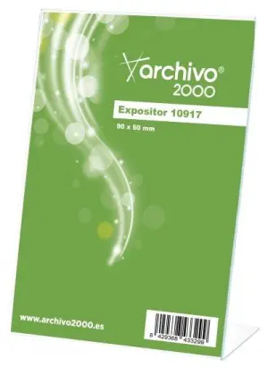 Archivo 2000 Expositor Sobremesa L Vertical 90x60x30 mm