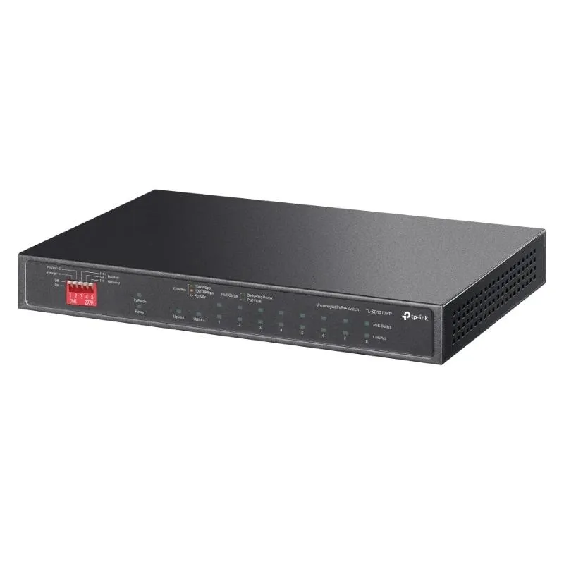 TP-Link SG1210PP Switch No Gestionable 9 Puertos Gigabit PoE++ y PoE+ Sobremesa