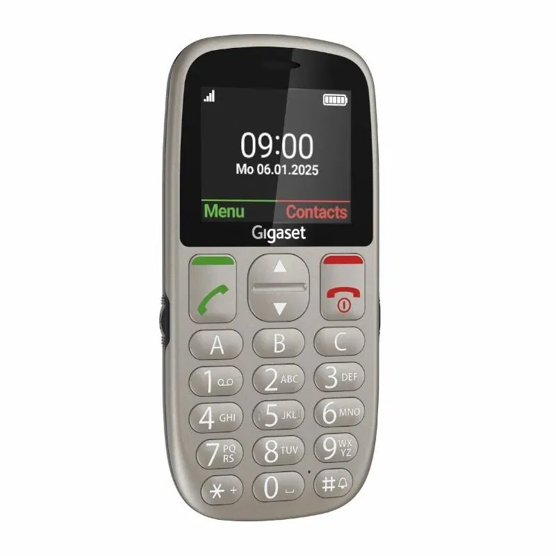 Gigaset GL395 Teléfono Móvil para Mayores 2.2" - IP44 - Base de Carga - Gris