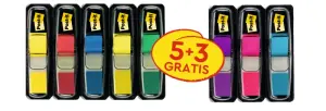Post-it Index Pack de 8 Dispensadores con 35 Marcadores Reposicionables Colores Surtidos