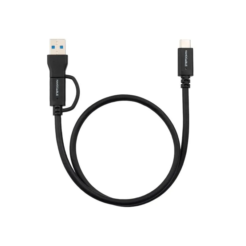 Nanocable Cable Usb-C+Usb-A/Usb-C 3.2 Gen2 3 M
