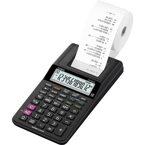 Casio Calculadora De Oficina Con Impresora Hr-8Rce 12 Dígitos Negro