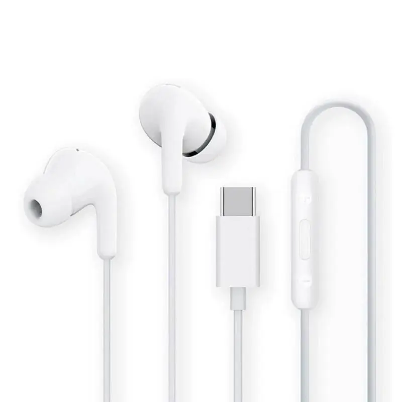 Xiaomi Mi Dual Driver Earphones USB-C con Micrófono, Resistencia IPX4, Color Blanco