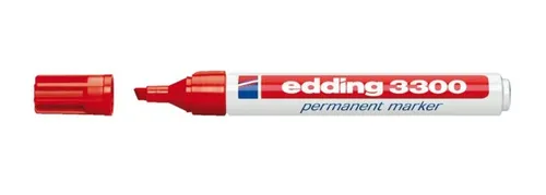 Edding Marcador Permanente 3300 Punta Biselada Rojo