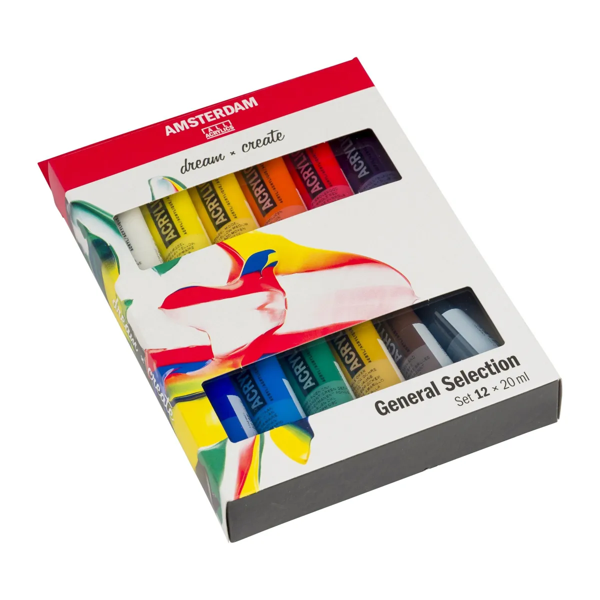Talens Amsterdam Set Acrílicos 20ml Estuche 12 Unidades Selección General
