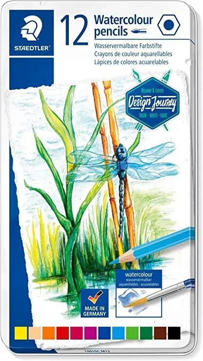 Staedtler Lápices De Colores Desing Journey 14610C C/Surtidos Estuche Metal 12 Ud