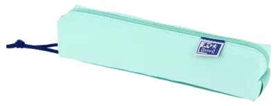 Oxford Estuche Cuadrado Pequeño Acolchado con Goma Elástica - Color Azul