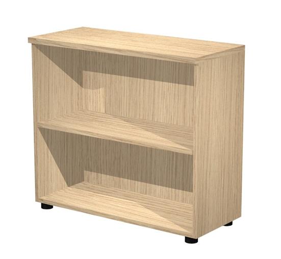 Artexport Estantería Baja Presto Abierta 1 Estante 22Mm Regulable Con Trasera Roble