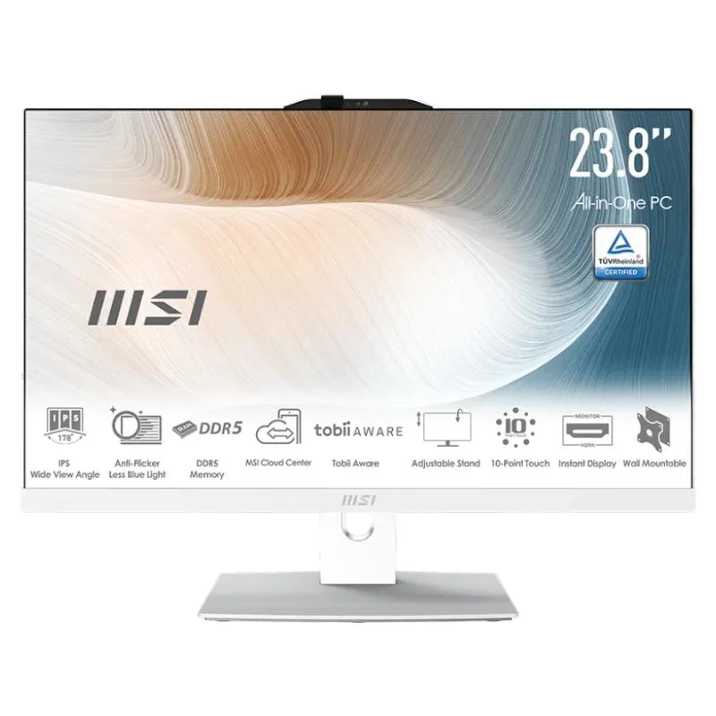 Msi Am242P-2089Xeu C5-120U 16Gb 512 Dos 24" Blanco