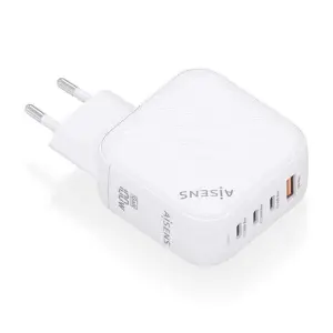 Aisens Cargador GAN 100W - 3xUSB-C PD3.0 QC4.0 y 1xUSB-A QC3.0