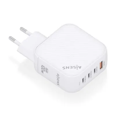 Aisens Cargador GAN 100W - 3xUSB-C PD3.0 QC4.0 y 1xUSB-A QC3.0