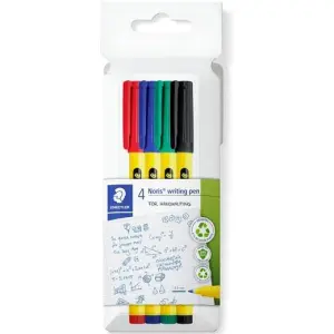 Staedtler Noris Writing Pen 307 Punta Fina Estuche 4 Unidades Surtidos