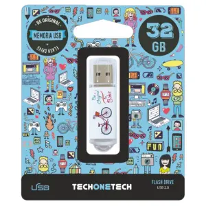 TechOneTech Pendrive USB 2.0 32GB Be Bike