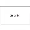 Apli Etiquetas Para Etiquetadora De Precios 26X16mm Blancas - 6 Rollos De 1000