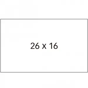 Apli Etiquetas Para Etiquetadora De Precios 26X16mm Blancas - 6 Rollos De 1000