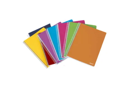 Ancor Cuaderno Espiral Tamaño Folio Cuadriculado 4x4mm - 80 Hojas 90gr - Tapa Plástica