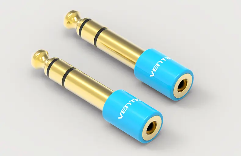 Vention Adaptador Jack 6.5 Macho a Jack 3.5 Hembra - Color Azul