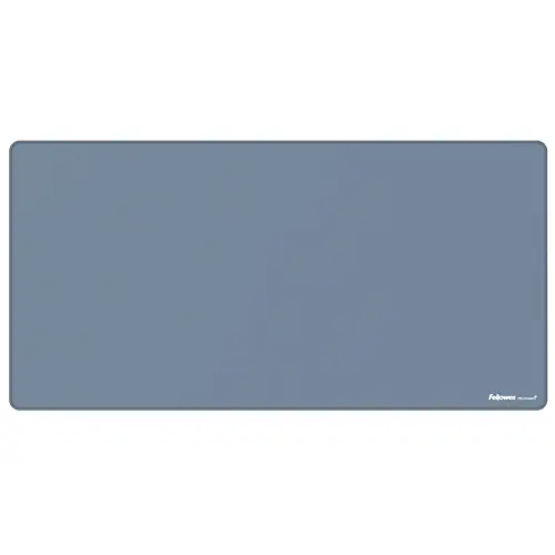 Fellowes Breyta Alfombrilla De Escritorio - Antideslizante - Proteccion Antimicrobiana - Antirreflectante - Fabricado Con Material Reciclado - 40X80X0.25Cm - Color Azul