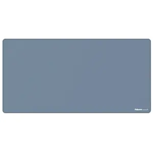 Fellowes Breyta Alfombrilla de Escritorio - Antideslizante - Proteccion Antimicrobiana - Antirreflectante - Fabricado con Material Reciclado - 40x80x0.25cm - Color Azul