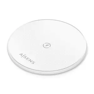 Aisens Cargador Inalambrico 15W - USB-C - Protocolo Qi - Proteccion Contra Sobretension, Sobretemperatura y sobrecorriente - Color Blanco