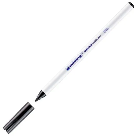 Edding Rotulador 4600 Para Textil Punta Redonda Negro