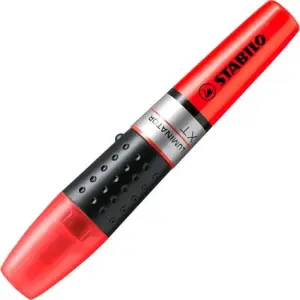 Stabilo Marcador Fluorescente Luminator Rojo - Caja de 5 Unidades