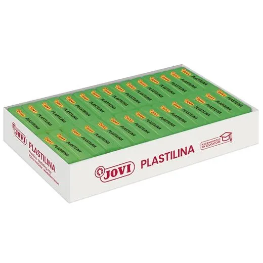Jovi Plastilina Pastilla 50Gr Verde Claro Caja 30 Ud