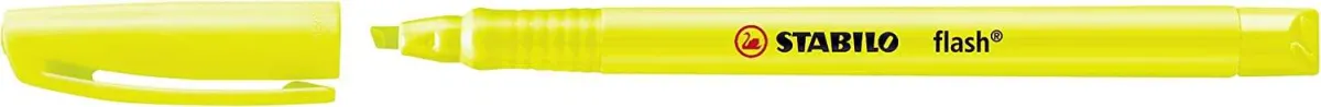 Stabilo Marcador Fluorescente Flash Amarillo Caja 10 Unidades