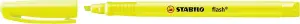 Stabilo Marcador Fluorescente Flash Amarillo Caja 10 Unidades