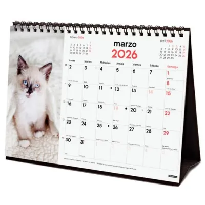 Finocam Calendario De Sobremesa 2026 Gatitos 210X150mm