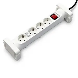 Salicru Regleta SPS SAFE 4S - Protectores Eléctricos Activos - 4 Tomas Schuko - Blanco