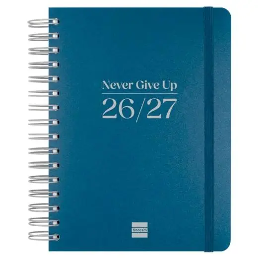 Finocam Agenda Cosmo Flex Para Estudiantes Espiral 4º-155X212Mm 1Dp Azul Curso 2026-2027