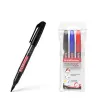 ErichKrause Pack de 3 Marcadores Permanentes P-70 Punta de Bala 1.0mm Negro, Azul, Rojo