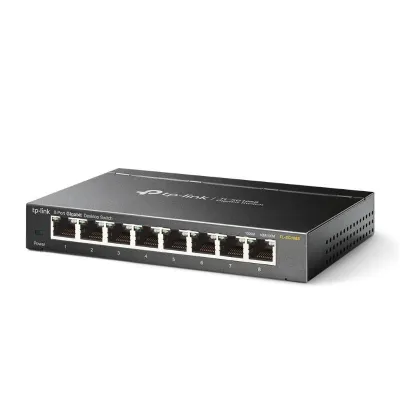 TP-Link TL-SG108S Switch 8 Puertos Gigabit RJ45 Metal